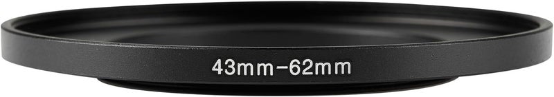 JOYTOLIN 43-62mm Metal Step-Up Ring Adapter Compatible with Mirrorless Cameras DSLR Lens, UV CPL ND Filter Thread Converter, Black - Image 3
